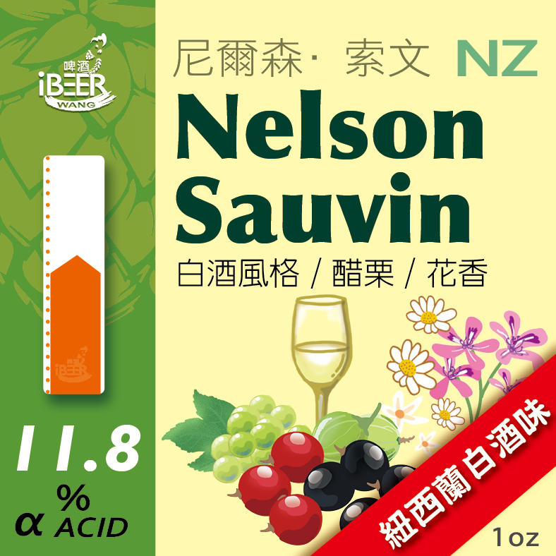 啤酒王自釀啤酒原料器材，Nelson Sauvin hops ，尼爾森蘇維 啤酒花，紐西蘭啤酒花