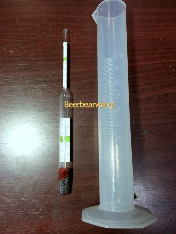 自釀啤酒原料器材，啤酒王，比重計量筒組，Hydrometer Science 自釀，家釀，啤酒，瓶蓋，麥芽，啤酒酵母